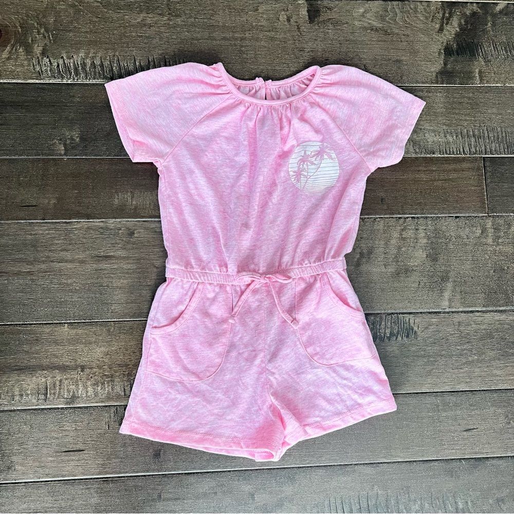 Grayson Mini Romper Kids Toddler Pink One Piece Outfit 4T